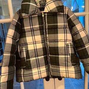 Barbour plaid coat